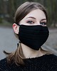 maseczki ochronne czarna 100%bawełna maseczka ochronna  wiązana