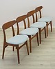 krzesła Komplet czterech krzeseł CH30, duński design, lata 60, Hans. J. Wegner