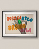 plakaty Typograficzny plakat poziomy Gorzej było - Kolaż Fine Art