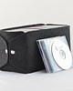skrzynki, kufry i pudła Pudełko na płyty CD- grafitowy filc