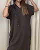 sukienki maxi damskie Lniana sukienka Maria Marrone