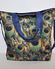 torby na ramię Torba hobo XXL - print pawie pióra