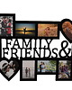 ramki na zdjęcia Multirama ramka na zdjęcia z napisem Family & Friends mdf 10 zdjęć serca