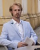 biżuteria męska Broszka Porcelanowa Samolot Niebieska