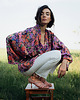 bluzki kimonowe damskie Kimono Purple Flower SHORT