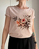 t-shirt damskie Bambus kwiaty Rose Oversize
