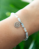 bransoletki z kamieni naturalnych MANDALA bransoletka z kamieni - akwamaryn i opal