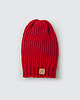 czapki damskie Czapka beanie z wełny merynosa handmade CZERWONY