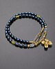 chokery Pearls /navy blue/ perły naturalne - choker /31.03.26/