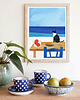 plakaty Plakat z kotem - Wakacyjny lunch