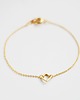 bransoletki złote 16k Gold Plated Tiny Square Bracelet
