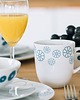 kubki i filiżanki Porcelanowy Kubek - Kolekcja Makatka Turkus