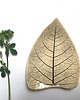 patery i talerze Listek ceramiczny naturalny