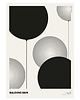 plakaty Plakat abstrakcyjny, abstrakcja, geometria - Balony B&W