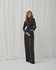 spodnie materiałowe damskie Spodnie Glad black premium