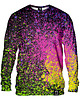 bluza bez kaptura damska Bluza Bez Kaptura Damska DR.CROW Splatter Black