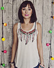 t-shirt damskie koszulka BOHO piórka