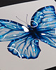 grafiki i ilustracje Motyl geometryczny - niebieski