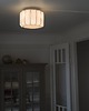 plafony Lampa sufitowa Iris z białym, bawełnianym kloszem 30 cm