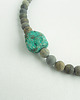 kolie Surowy Turkus i antyczny Jaspis Naszyjnik z detalem