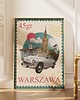 plakaty Plakat U nas w Warszawie - Znaczek Pocztowy