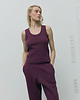 spodnie dresowe damskie Spodnie Vintage mauve wine