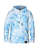 bluzy męskie Męska Bluza Expres Zamek DR.CROW Peonies Blue