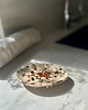 mydelniczki Ceramiczna Mydelniczka Owalna Beżowa w Brązowe Ciapki