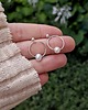 kolczyki srebrne Kolczyki srebrne 925 z naturalną perłą  minimalistyczne koła handmade