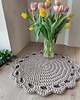 podkładki do kuchni Podkładka szydełkowa na stolik kawowy 50cm