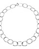 chokery Srebrny choker duże ogniwa BLOSSOM