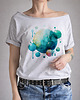 t-shirt damskie Banieczki zielone Szary Oversize
