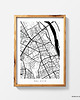 plakaty Żoliborz - plakat z planem dzielnicy