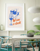 plakaty PLAKAT wino, wino grafika, wine o clock, ozdoba do kuchni