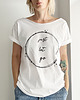 t-shirt damskie Just let go Biały Oversize
