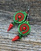 kolczyki soutache Papryczki - letnie kolczyki soutache
