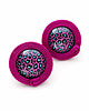 kolczyki soutache Pink Panter -kolczyki sutasz z motywem panterki