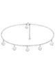 chokery Srebrny choker z monetami