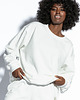 bluza bez kaptura damska Bluza damska crewneck F1809 ecru