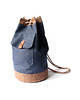 torebki różne  worek plecak-navy blue&brown&stripes-zamówienie