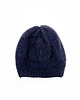 czapki damskie Granatowa czapka beret z alpaki Parisian Chic