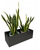 doniczki Donica metalowa Rodos na parapet 60 cm, CZARNA