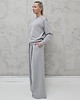 komplety damskie Sarai wygodny komplet bluza i szerokie spodnie z zakładkami glacier gray