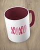 kubki Kolorowy kubek z hasłem XOXO nr 02 - mix kolorów