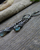 kolczyki wire wrapping Simple & Labradorite
