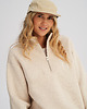 czapki damskie Czapka sztruksowa CAMPER piaskowa