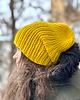 czapki damskie Czapka z merynosa 100%  neonowy żółty