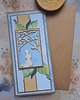 kartki scrapbooking Prostokątna kartka na Komunię dla chłopca (w kopercie)