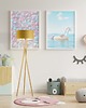 lampy do pokoju dziecka Drewniana lampa stojąca do pokoju dziecka ELX KIDS
