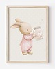 obrazy i plakaty do pokoju dziecięcego Plakat Na Ścianę Dla Dziewczynki Różowe króliczki nr. 10